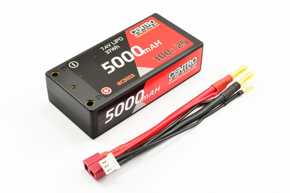 Centro 5000mAh 2s 7.4V 100C Hard Case Shorty (C5015)