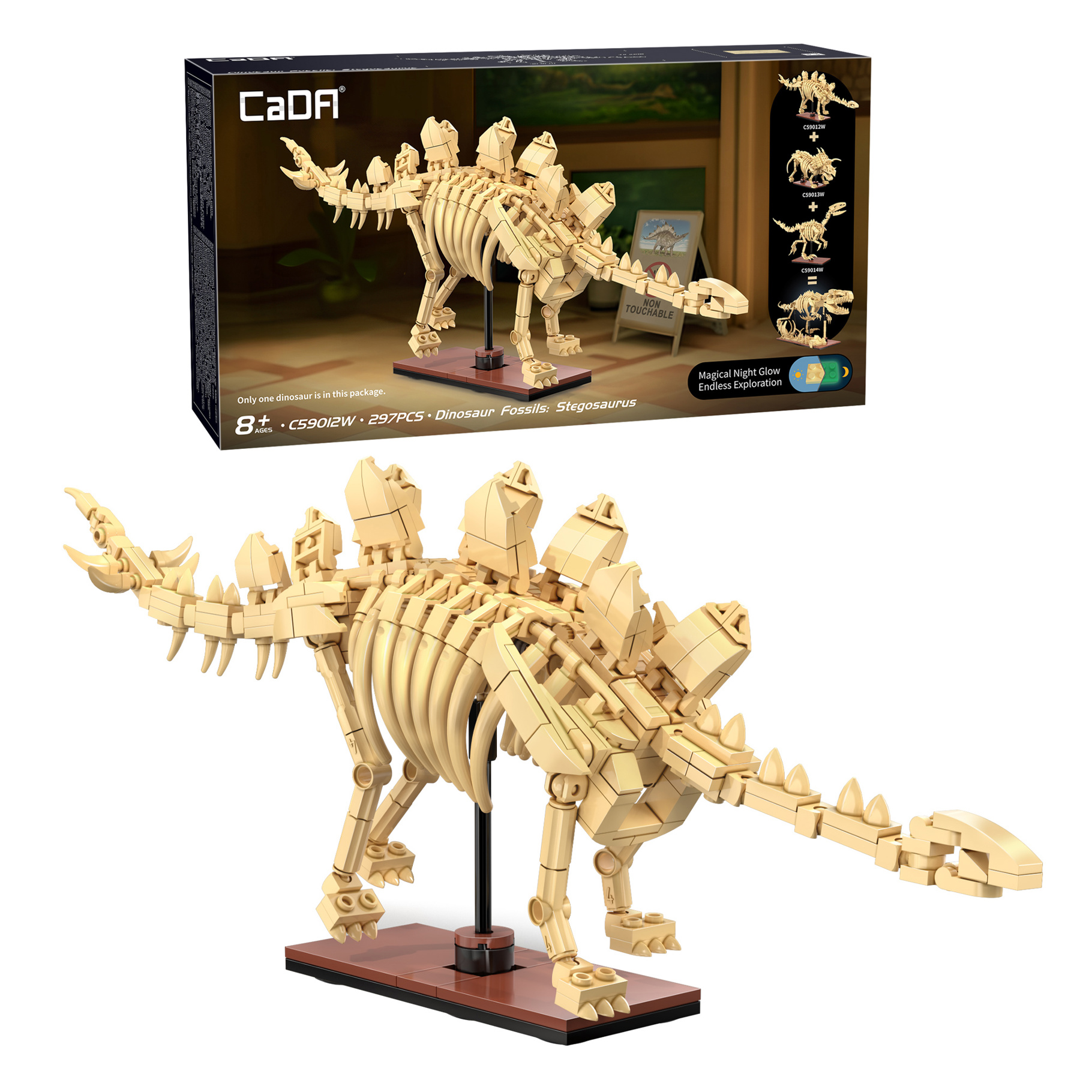 Cada Dinosaur Fossils: Stegosaurus - 297 Pcs (C59012W)