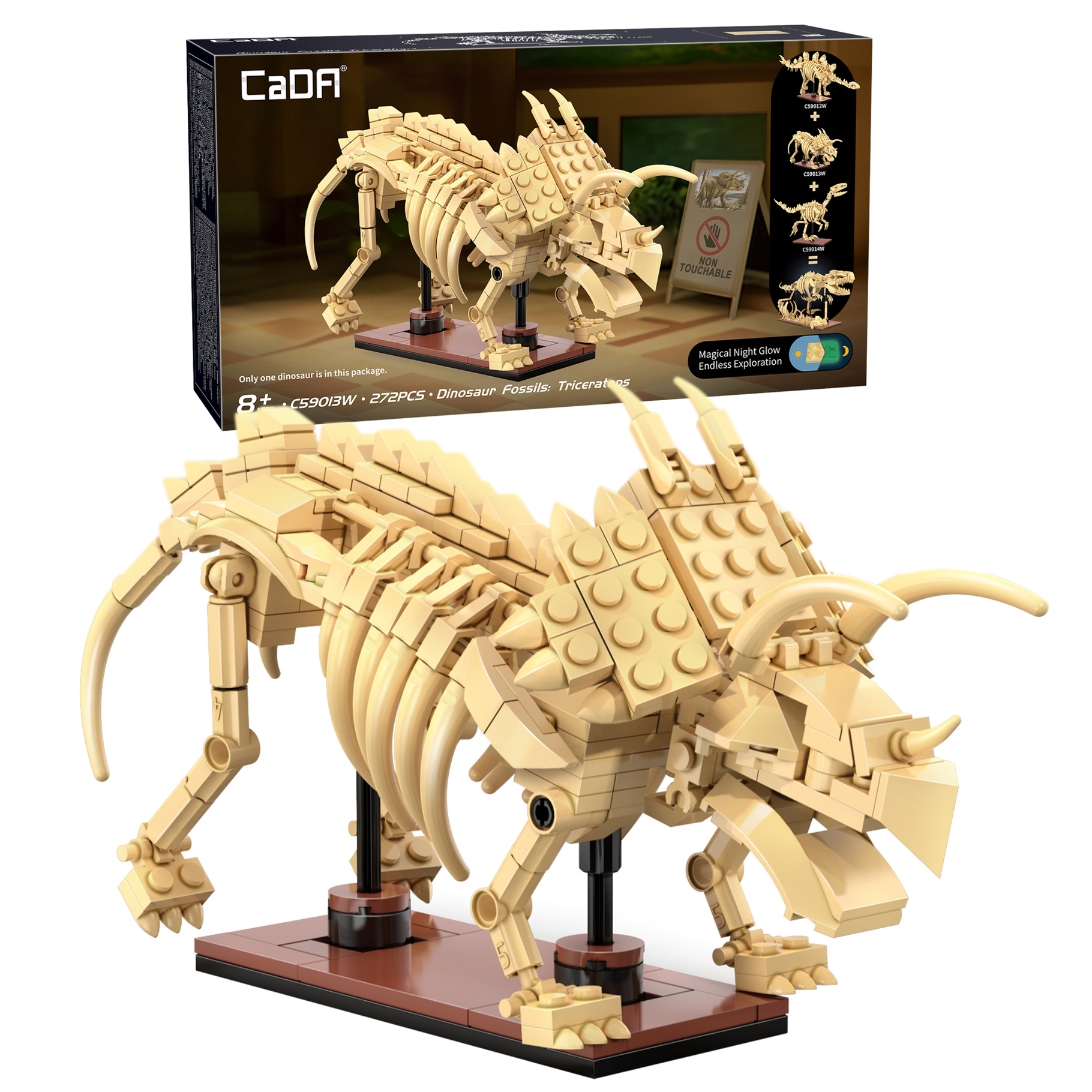 Cada Dinosaur Fossils: Triceratops - 272 pcs (C59013W)