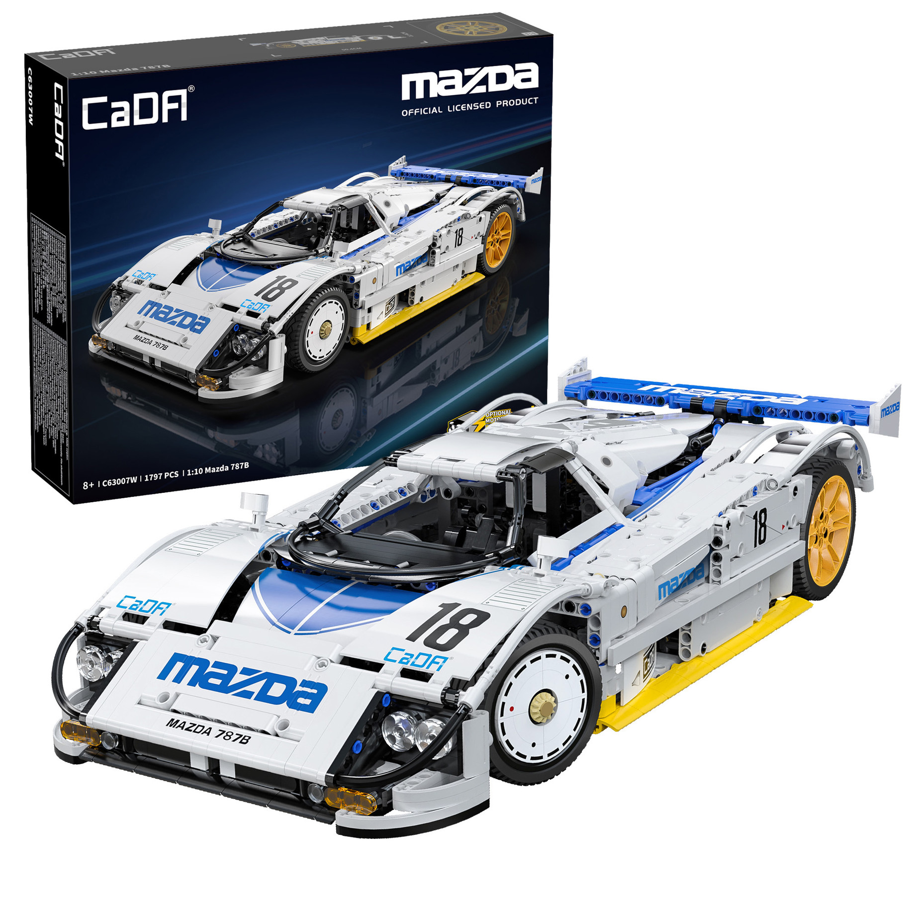 Cada 1:10 Mazda 787B Race Car - 1797 pcs (C63007W)