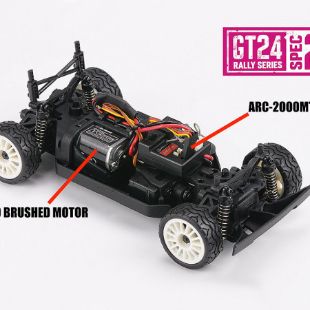 1:24 Carisma GT24 2.0 Mitsubishi EVO 4 Brushed Edition RTR (CA92068)