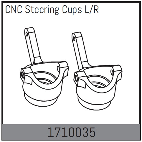 Absima CNc Steering Cups L/R ( AB 1710035)