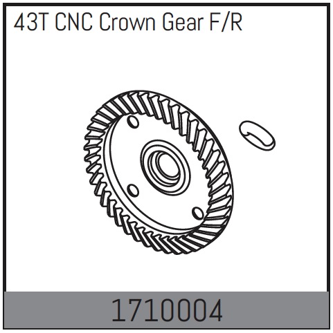 Absima 43T CNc Crown Gear F/R ( AB 1710004)