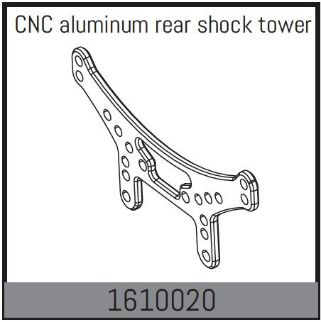 Absima CNc Aluminium Rear Shock Tower ( AB 1610020)