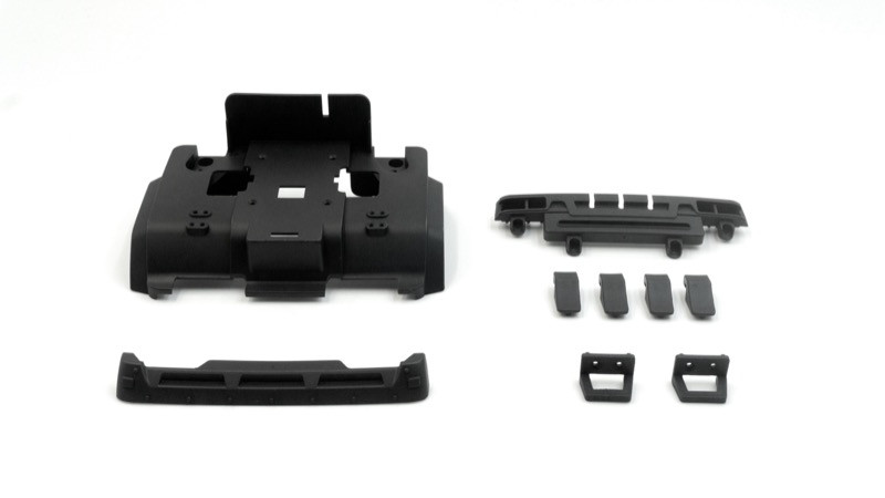 Absima CR-18P 6X6 Flat Bed Body Mount &amp; Grill