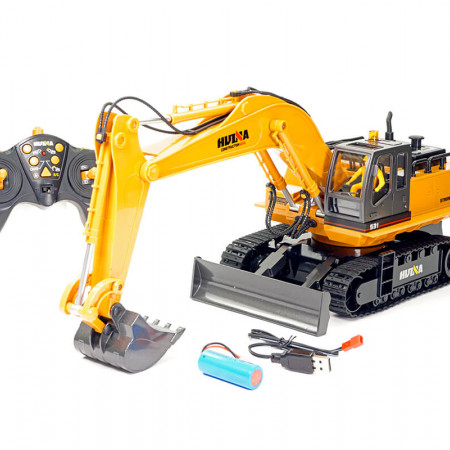 Huina 1:16 RC Excavator 2.4Ghz 11 Channel W/Die Cast Bucket (CY1531)