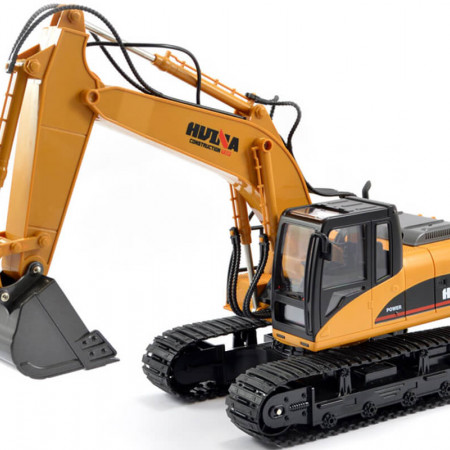 Huina 1/14th Scale Rc Excavator 2.4G 15Ch W/Die Cast Bucket (CY1535)