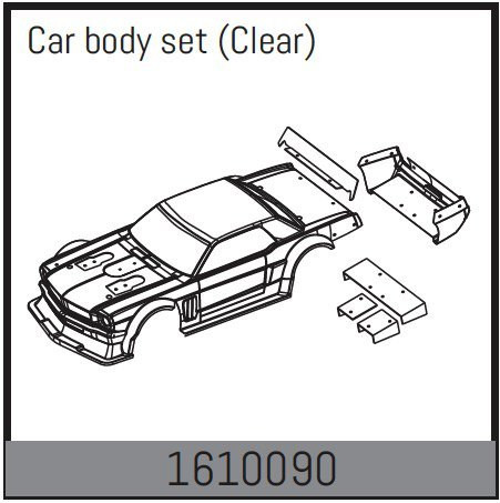 Absima Clear Body Set (Clear) ( AB 1610090)