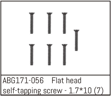Absima Countersunk Screw M1.7*10 (7) ( AB G171-056)