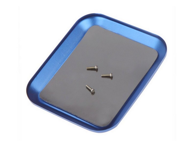 SC Models Aluminium Magnetic Screw Tray - Blue (SCDTEL01003B)