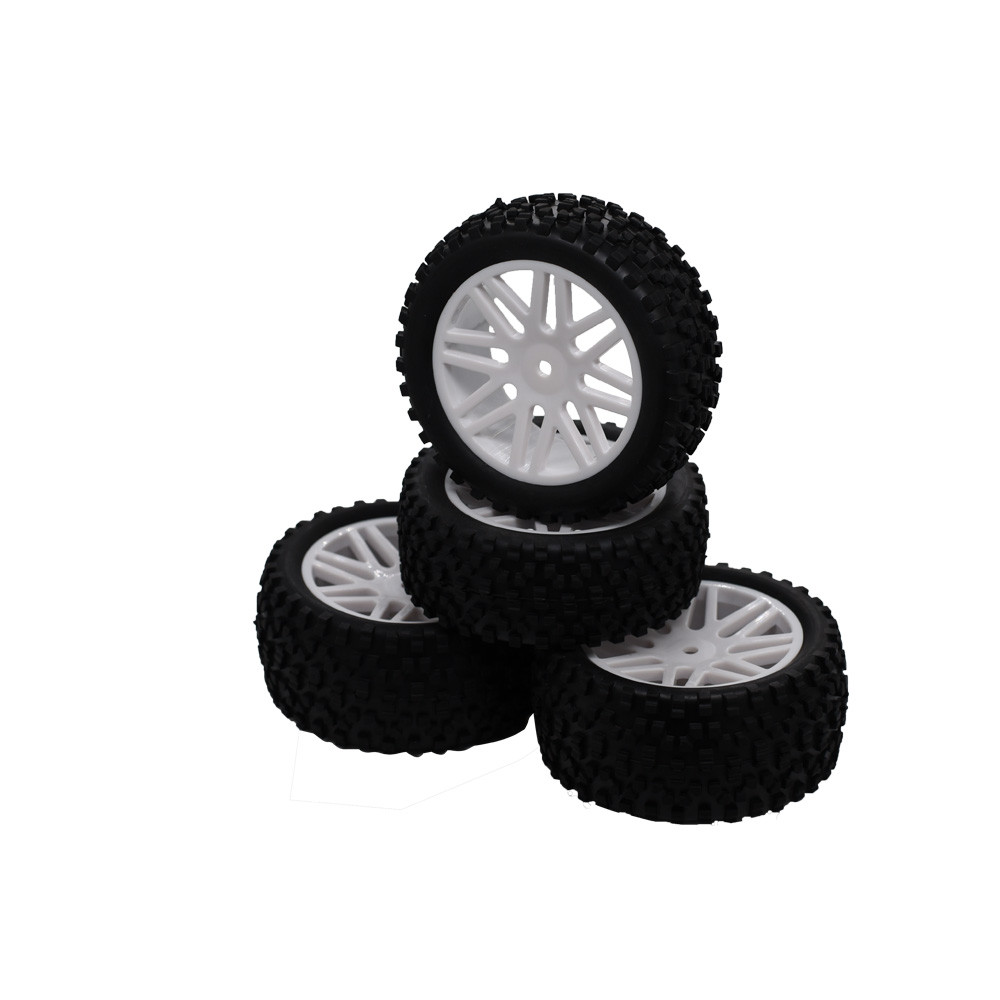 SC Models 1:10 Off Road Wheel Set 12mm Hex - White (SCDTHW00002A)