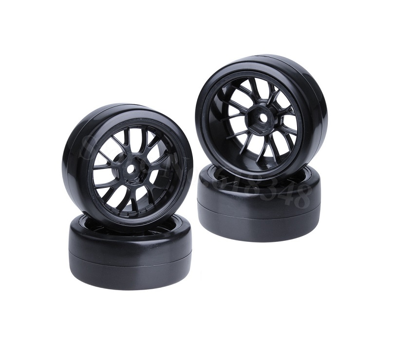 SC Models 1:10 On Road Drift Mesh Wheel - Black 4pcs (SCDTHW00011D)