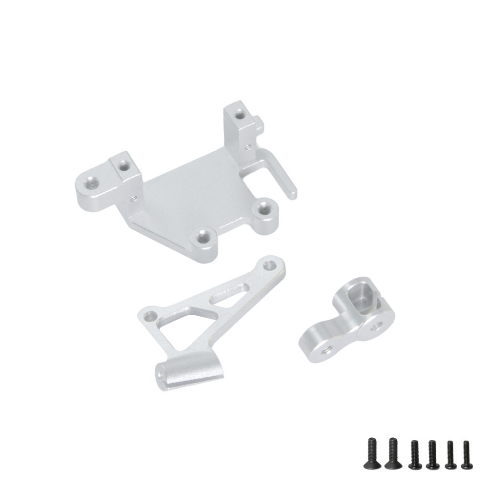 SC Models Aluminum Servo Mount Set, Losi Promoto - Silver (SCPMX1406B)