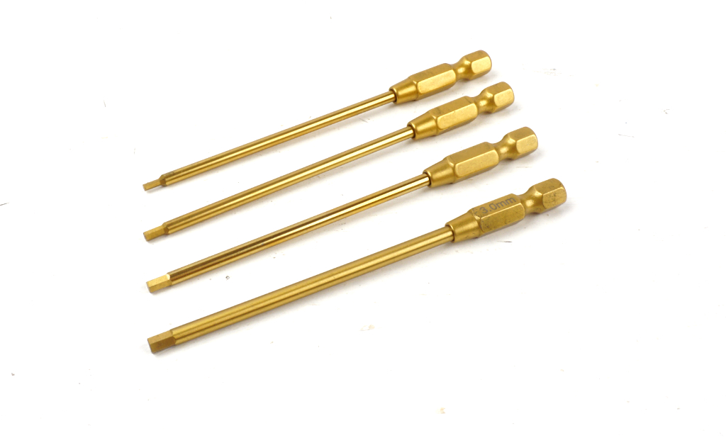 SC Models Titanium Coated Power Driver Tips 1.5, 2.0, 2.5, 3.0mm (SCDTT01003)