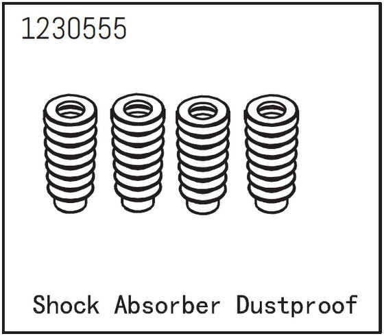 Absima Shock Absorber Boots (4) - Sherpa  ( AB 1230555)