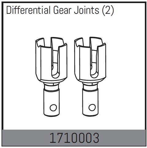 Absima Differential Gear Joints (2) ( AB 1710003)