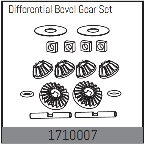 Absima Differential Bevel Gear Set ( AB 1710007)