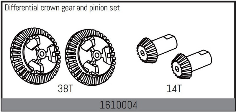 Absima Differential Crown Gear And Pinion Set ( AB 1610004)