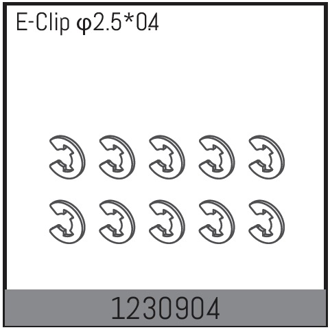 Absima E Clips 2.5*0.4 (10) ( AB 1230904)