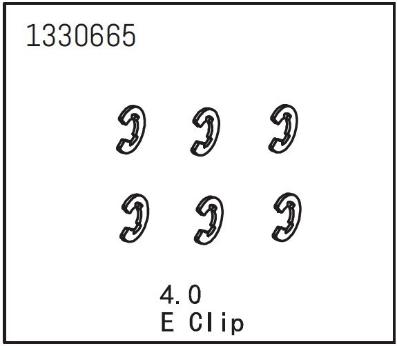 Absima E Clip 4.0 (6) ( AB 1330665)
