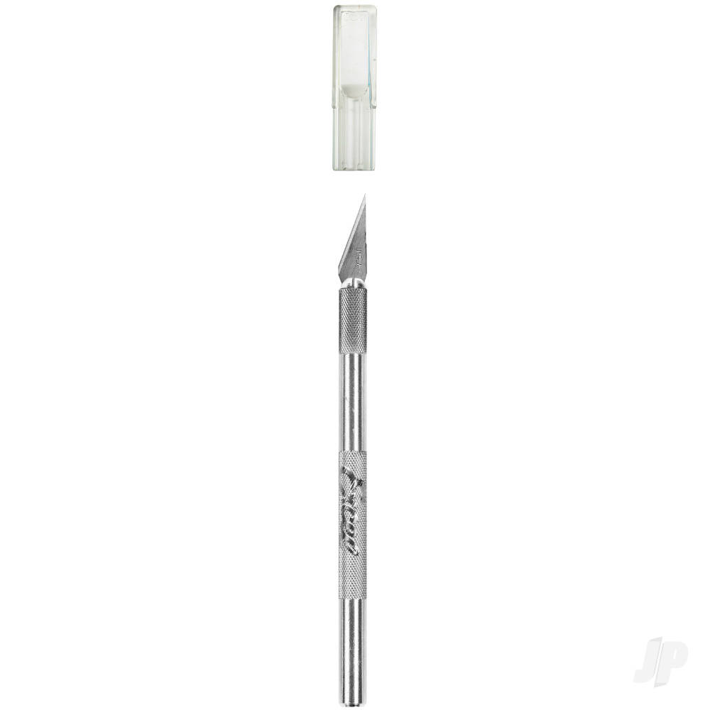 Excel K1 Knife, Light Duty Round Aluminium with Safety Cap (EXL16001)