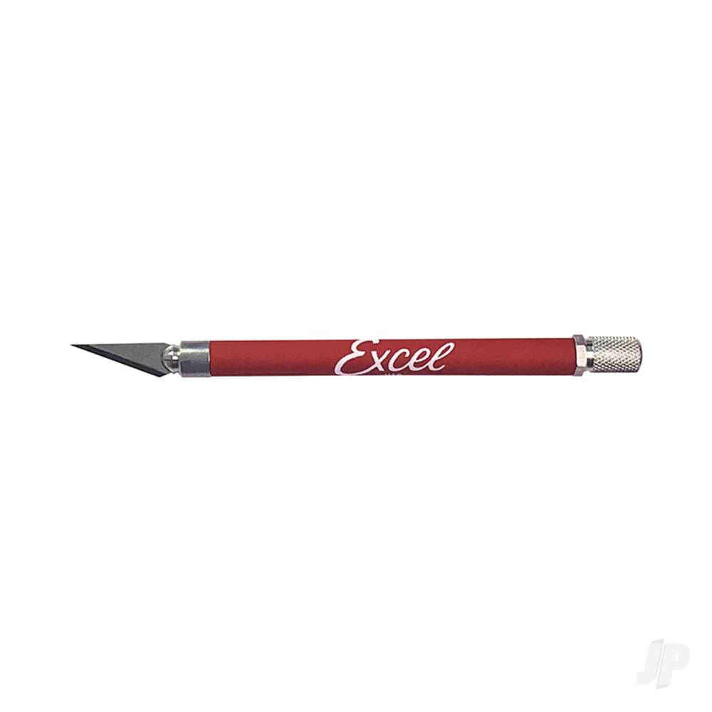 Excel K18 Grip-On Knife with Safety Cap (#11 Blade), Red (EXL16024)