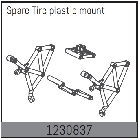 Absima Spare Wheel Mount ( AB 1230837)