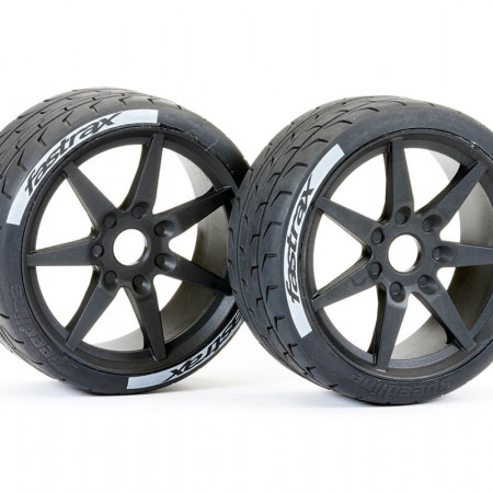 Fastrax Supaforza Front 52 Deg Tyres 17mm Black 17mm Hex (FAST1017-52)