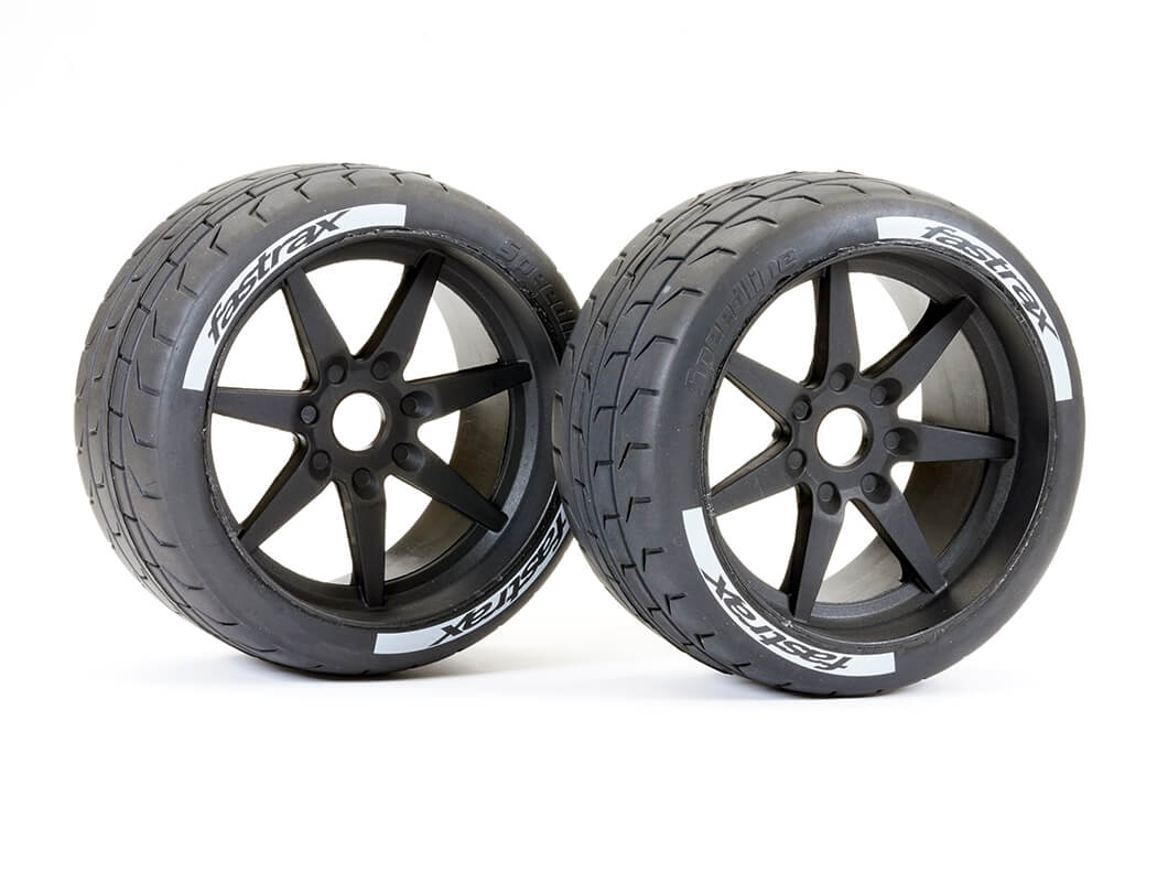 Fastrax Supaforza Rear 52 Deg Tyres 17mm Black 17mm Hex (FAST1018-52)