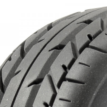 Fastrax 1:10 MT Eagle Mounted 6 Spoke Black 1/2 Off Set (Pr) (FAST1202B)