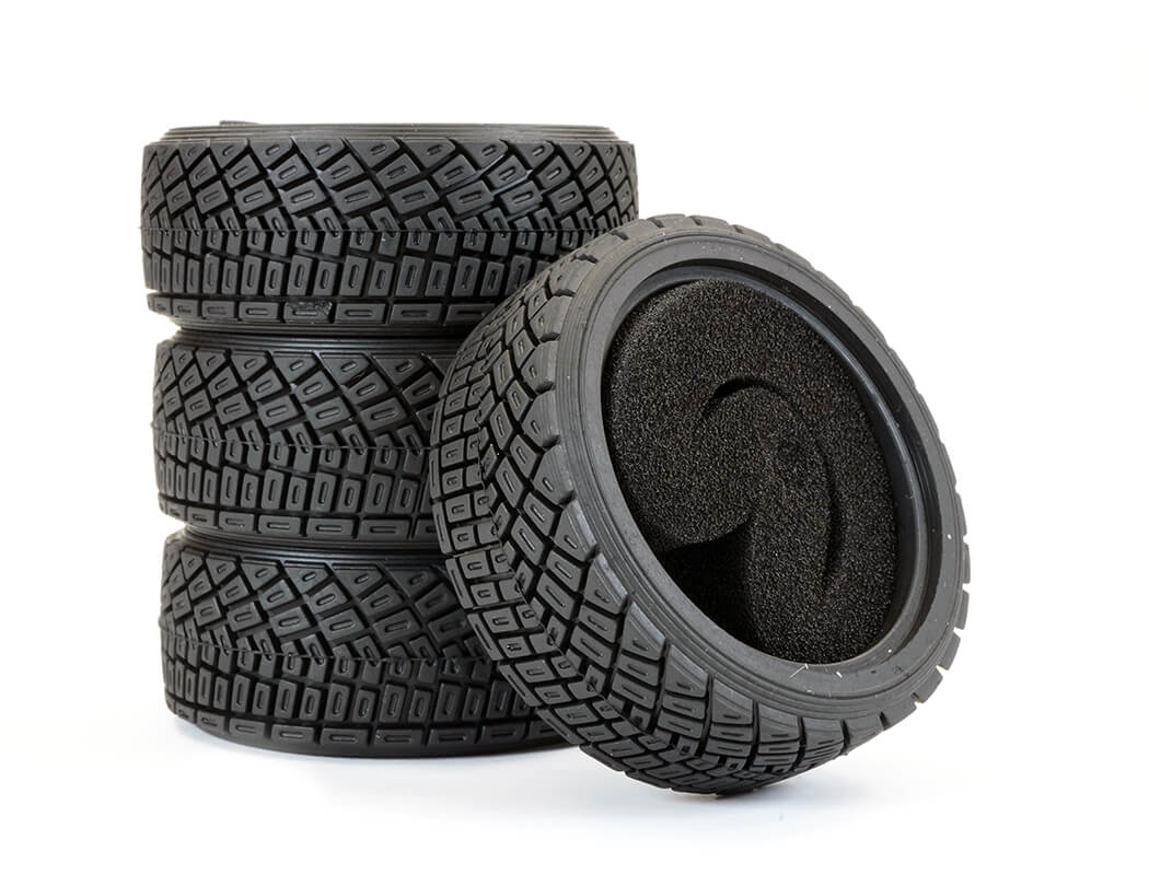 Fastrax Rally Angle Tread Tyre Set W/Foam Inserts (4) (FAST373)