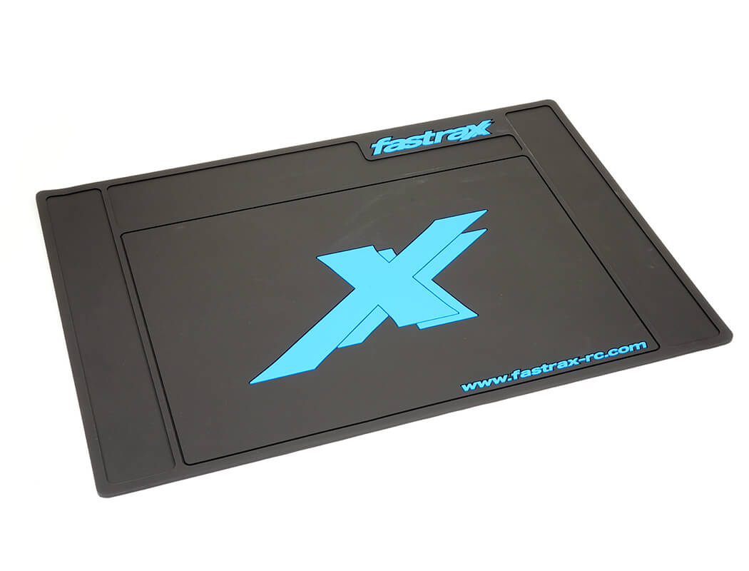 Fastrax Medium Rubber Pit Mat - Black 62 x 42cm (FAST413M-BK)