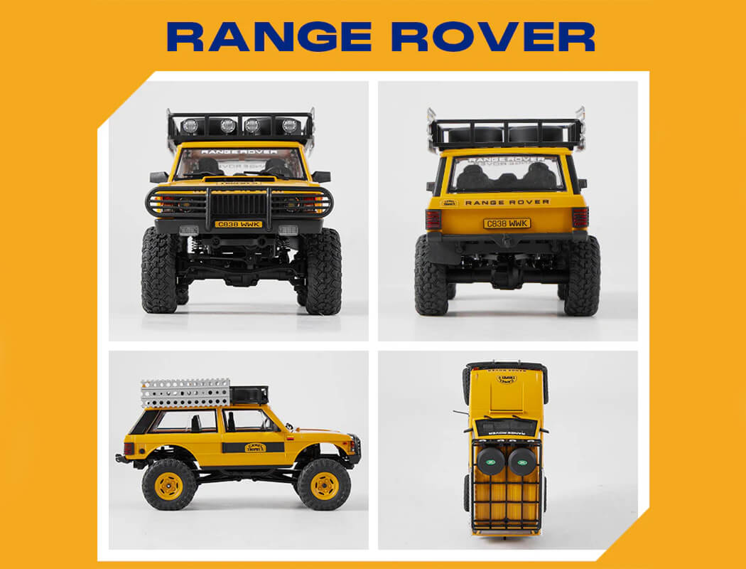 FMS 1:24th Range Rover First Generation RTR Yellow (FMS12481RTRYL) ** SALE **