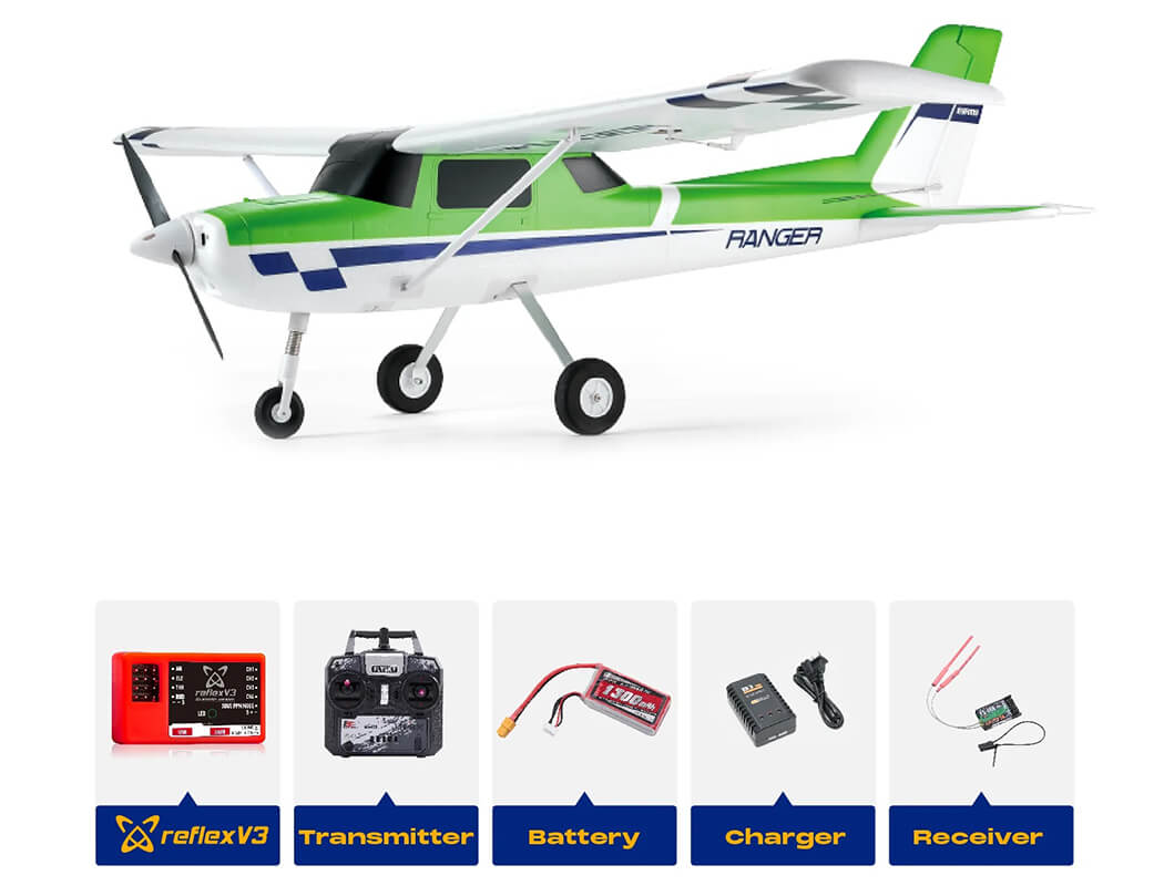 FMS 1220mm Ranger EP V2 With Reflex V3 RTR (FMS147RGN-REFV3)