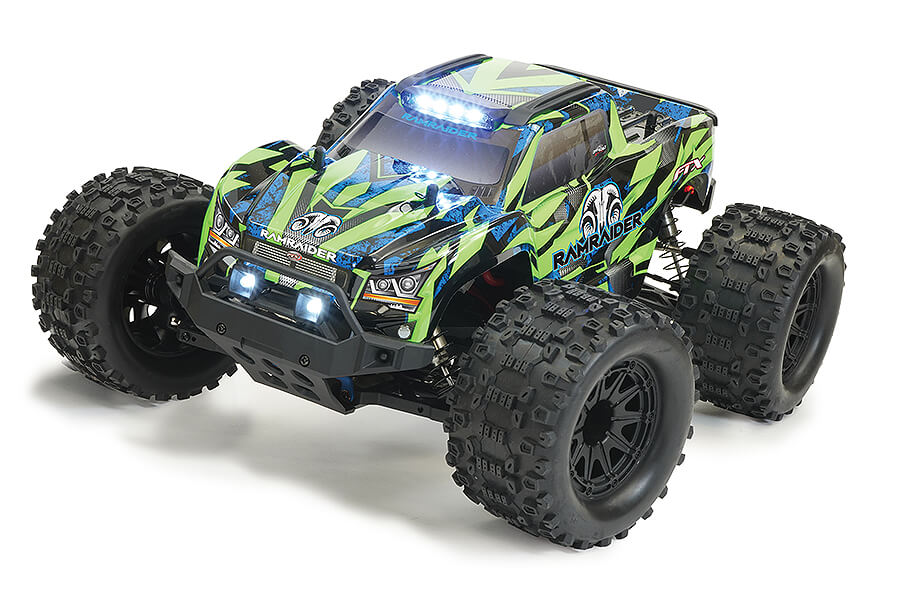 FTX Ramraider 1:10 Brushless Monster Truck RTR - Green/Blue (FTX5497GB)