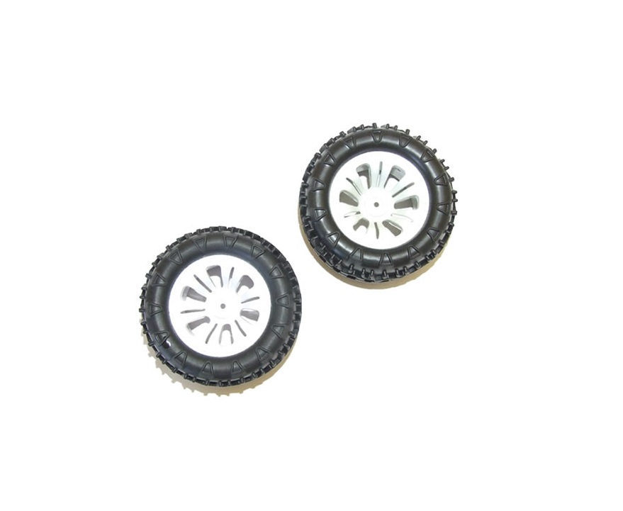 FTX Carnage Mounted Wheel/Tyre Complete Pair - White (FTX6310W)