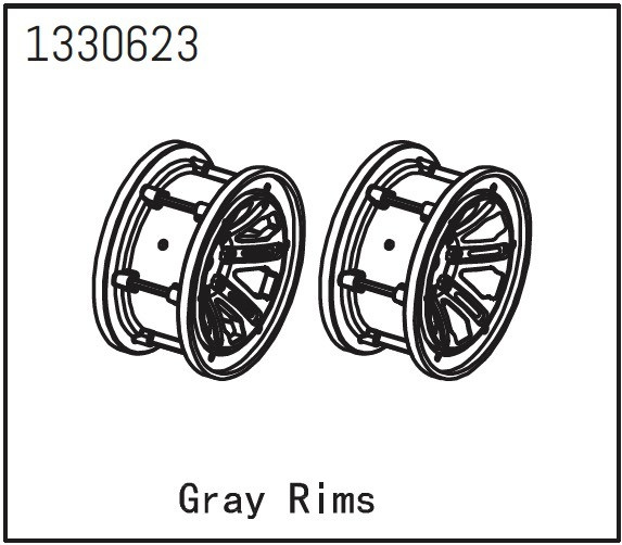 Absima Rims (2) - Yucata ( AB 1330623)