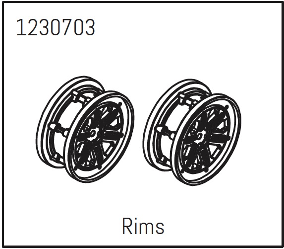 Absima Rims - Khamba (2) ( AB 1230703)