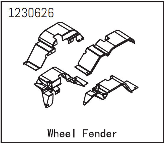 Absima Wheel Fender Set - Sherpa ( AB 1230626)