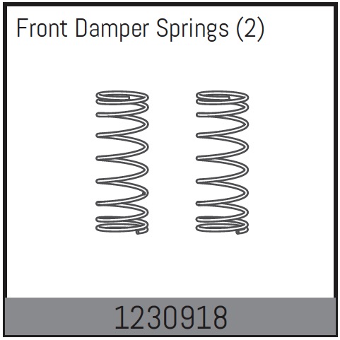 Absima Front Damper Spring (2) ( AB 1230918)