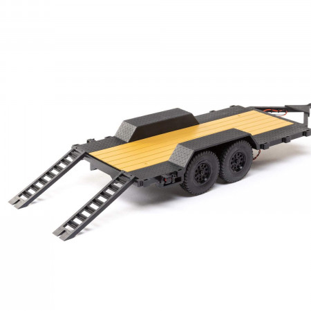 Axial SCX24 1:24th Flat Bed Vehicle Trailer with LED Taillights (G-AXI00009)