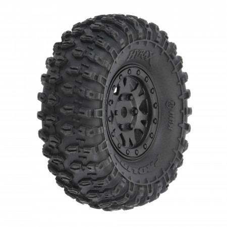 Proline 1:24 Hyrax Front/Rear 1.0&quot; Tires Mounted 7mm Black Impulse 4pcs (G-PRO10194-10)