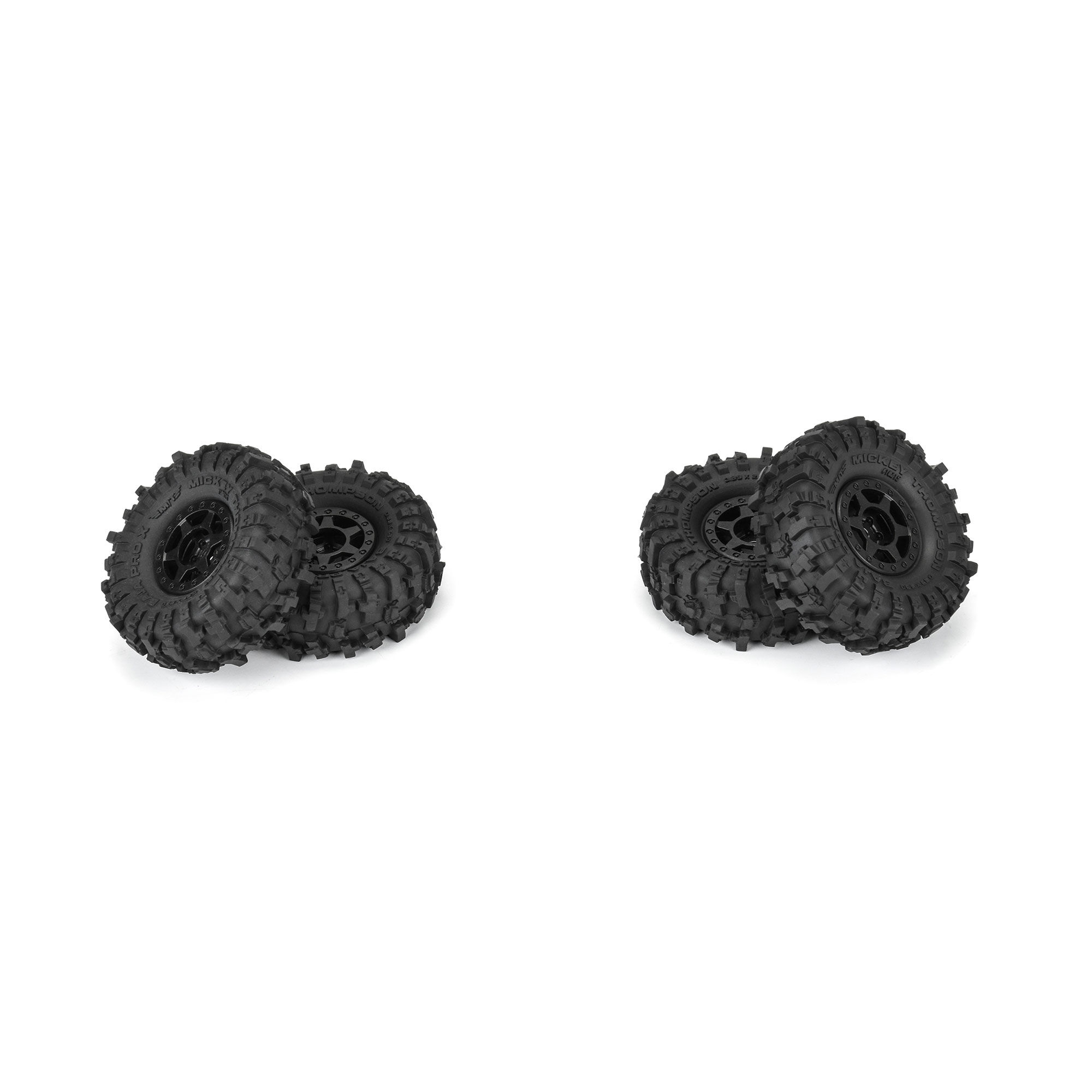 Proline 1/24 Mickey Thompson Baja Pro X F/R 1.0" MTD 7mm Black Holco (G-PRO10215-10)