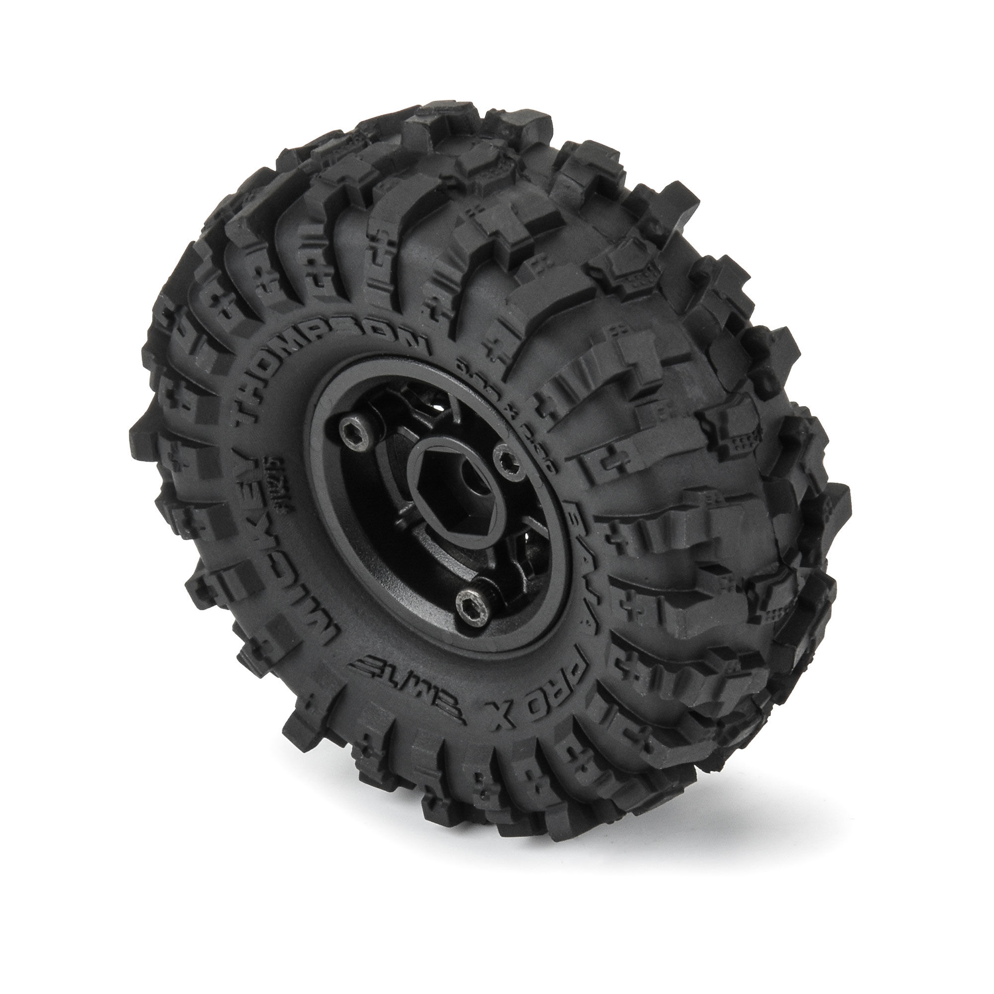 Proline 1/24 Mickey Thompson Baja Pro X F/R 1.0" MTD 7mm Black Holco (G-PRO10215-10)