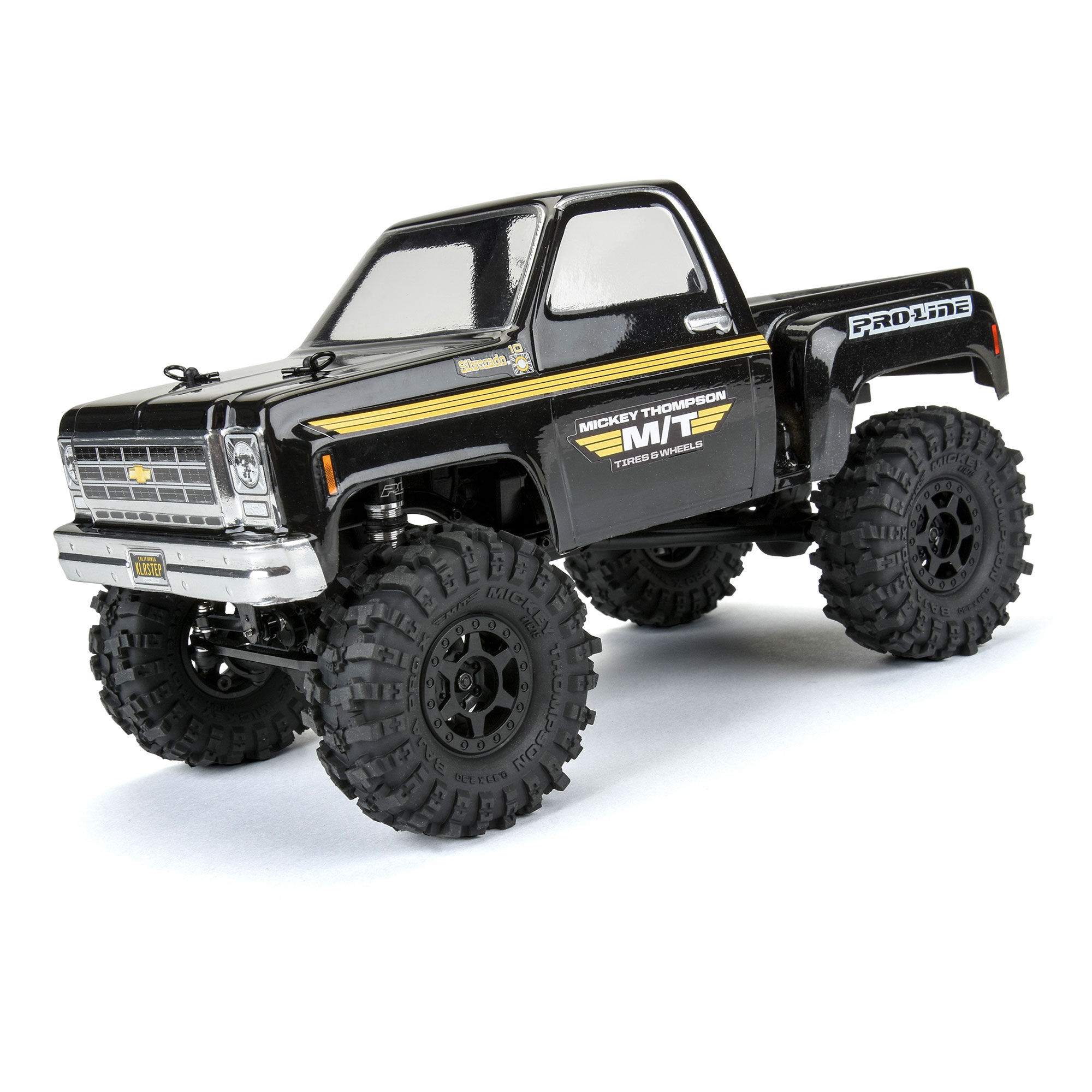 Proline 1/24 Mickey Thompson Baja Pro X F/R 1.0" MTD 7mm Black Holco (G-PRO10215-10)