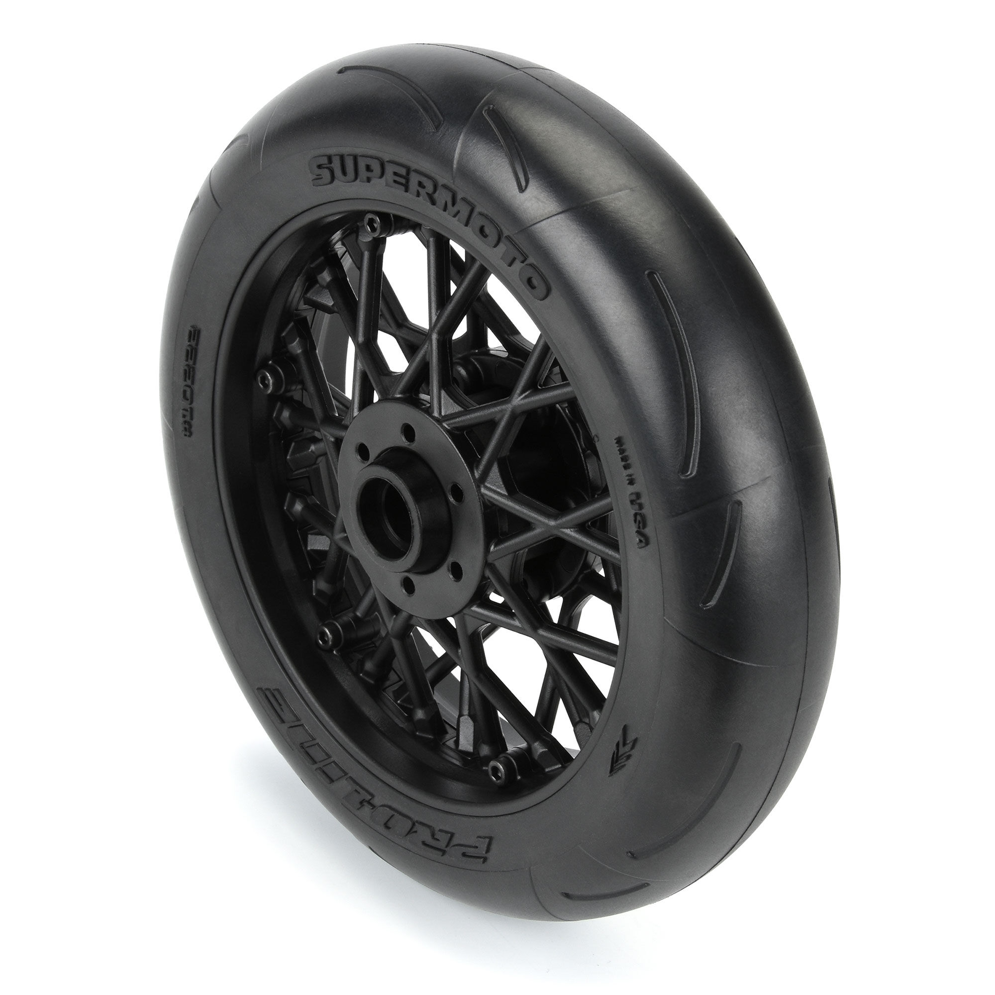 Proline 1:4 Supermoto S3 Motorcycle Front Tire MTD Black (1) PROMOTO (G-PRO10222-10)