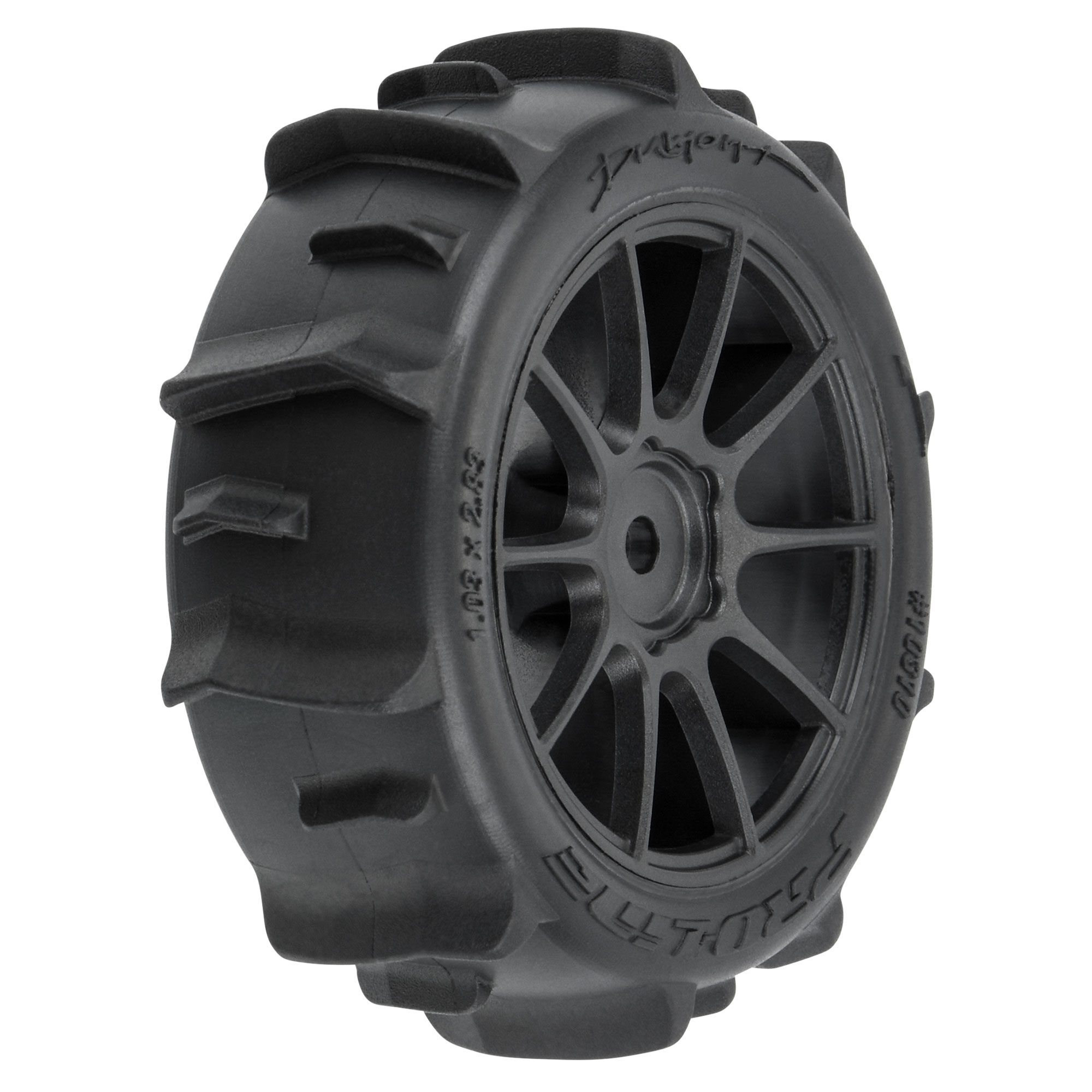 Proline 1/14 Dumont F/R Tires MTD 12mm Black Mach-10 (4): Typhon GROM (G-PRO1031010)
