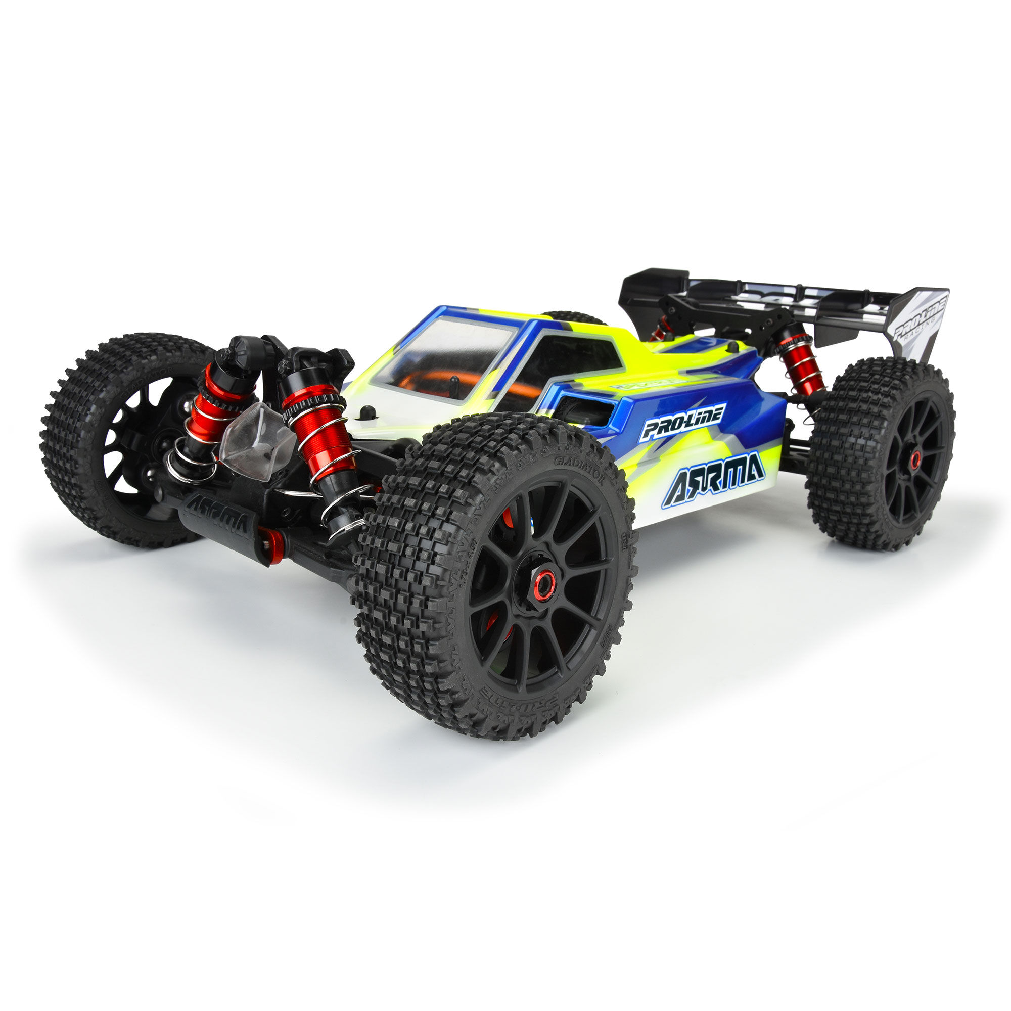 1/8 Gladiator M2 Fr/Rr Buggy Tires Mounted 17mm Black Mach 1 (G-PRO9074-21)