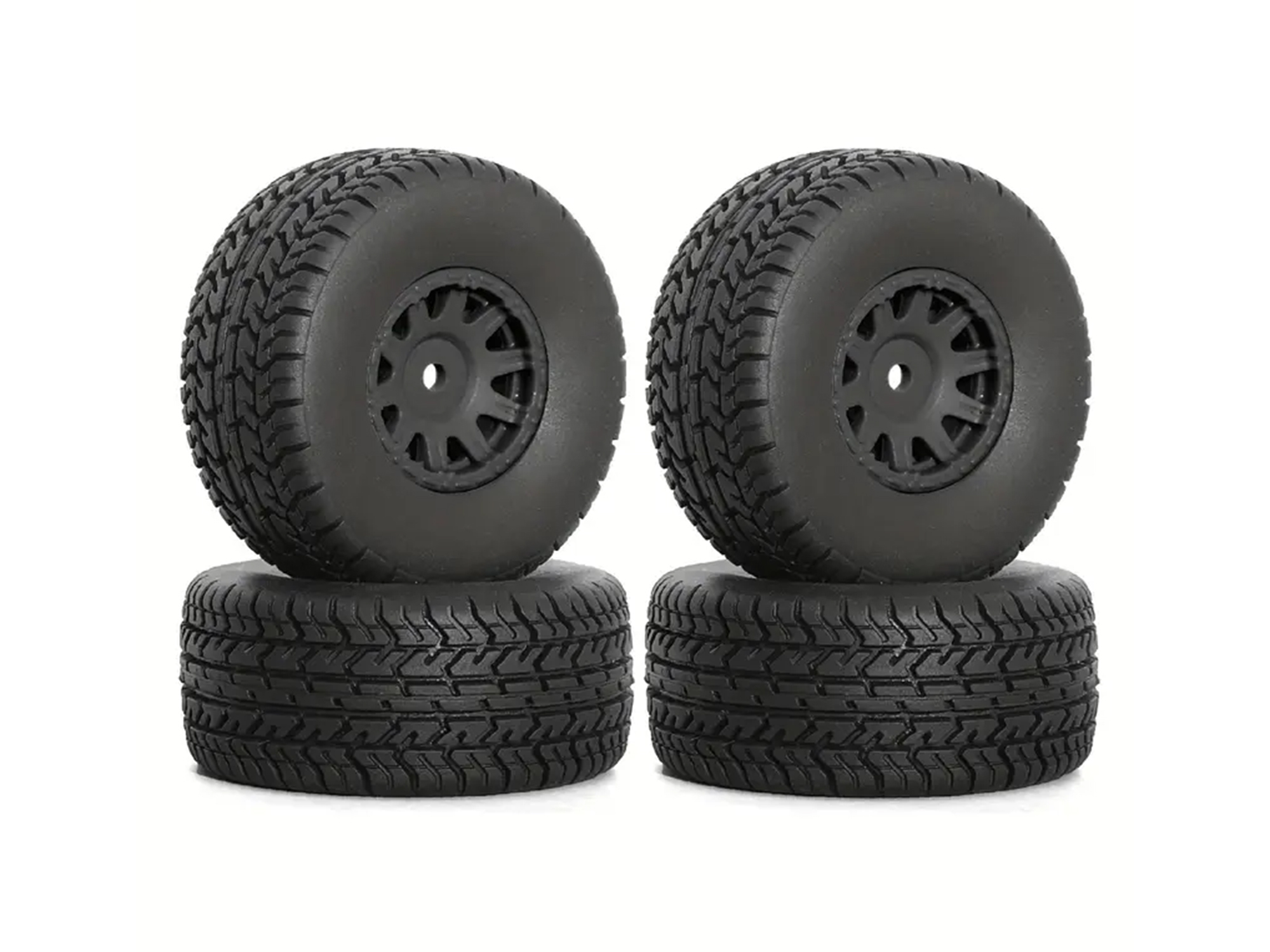 RC Overhaul On-Road Tyre w/ Black Rim, 1/18 Mojave (G-RCO-AR035B)