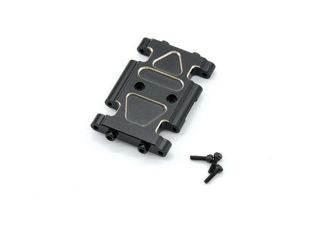 RC Overhaul Centre Skid Plate Black Brass AX24 (G-RCO-AX001)
